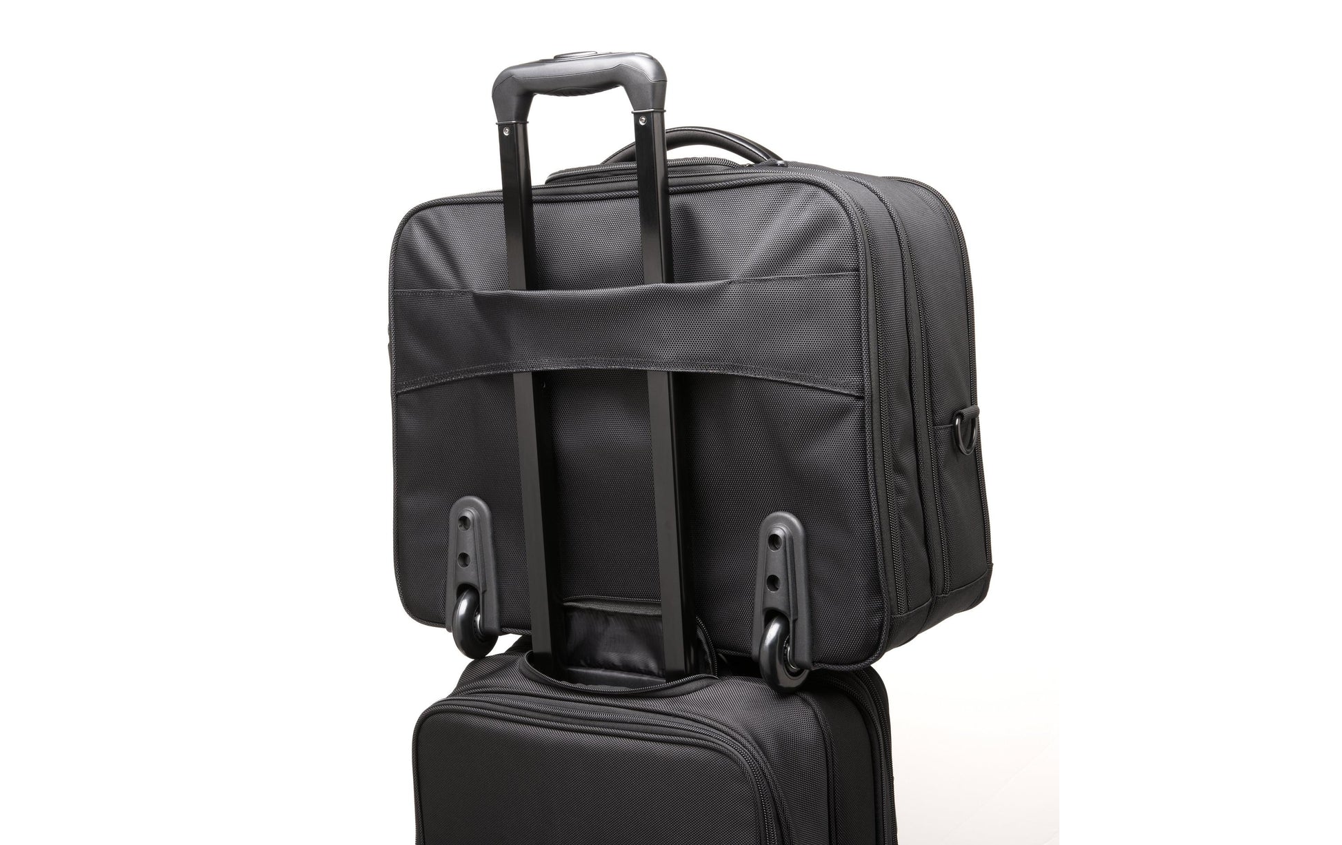 Kensington Contour 2.0 – Business-Trolley 17", 22,5 l, 2 Rollen, Polyester, Schwarz, 45 × 42 × 23 cm