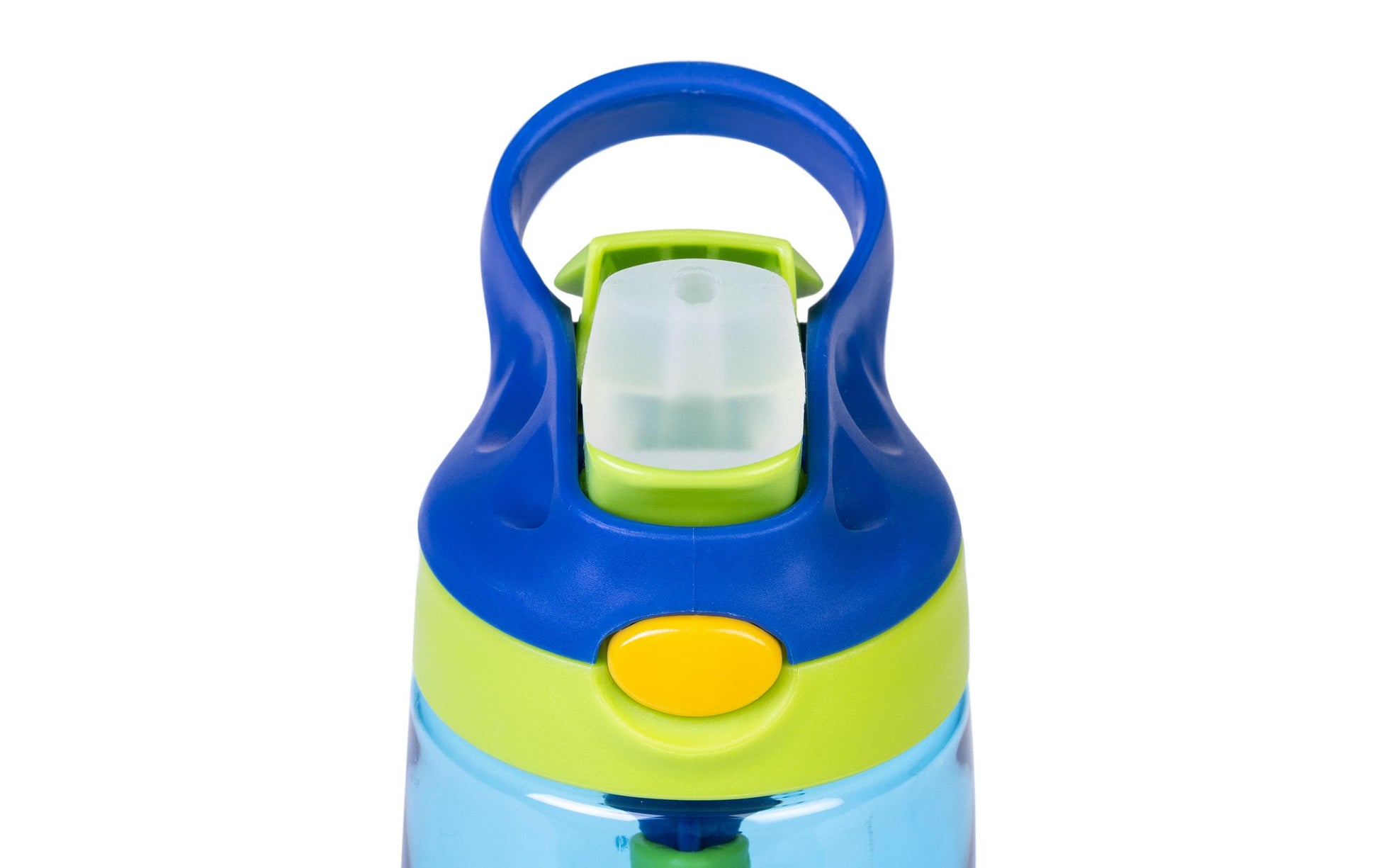 KOOR Kindertrinkflasche 450 ml – Druckknopfdeckel, Polypropylen (PP), Blau