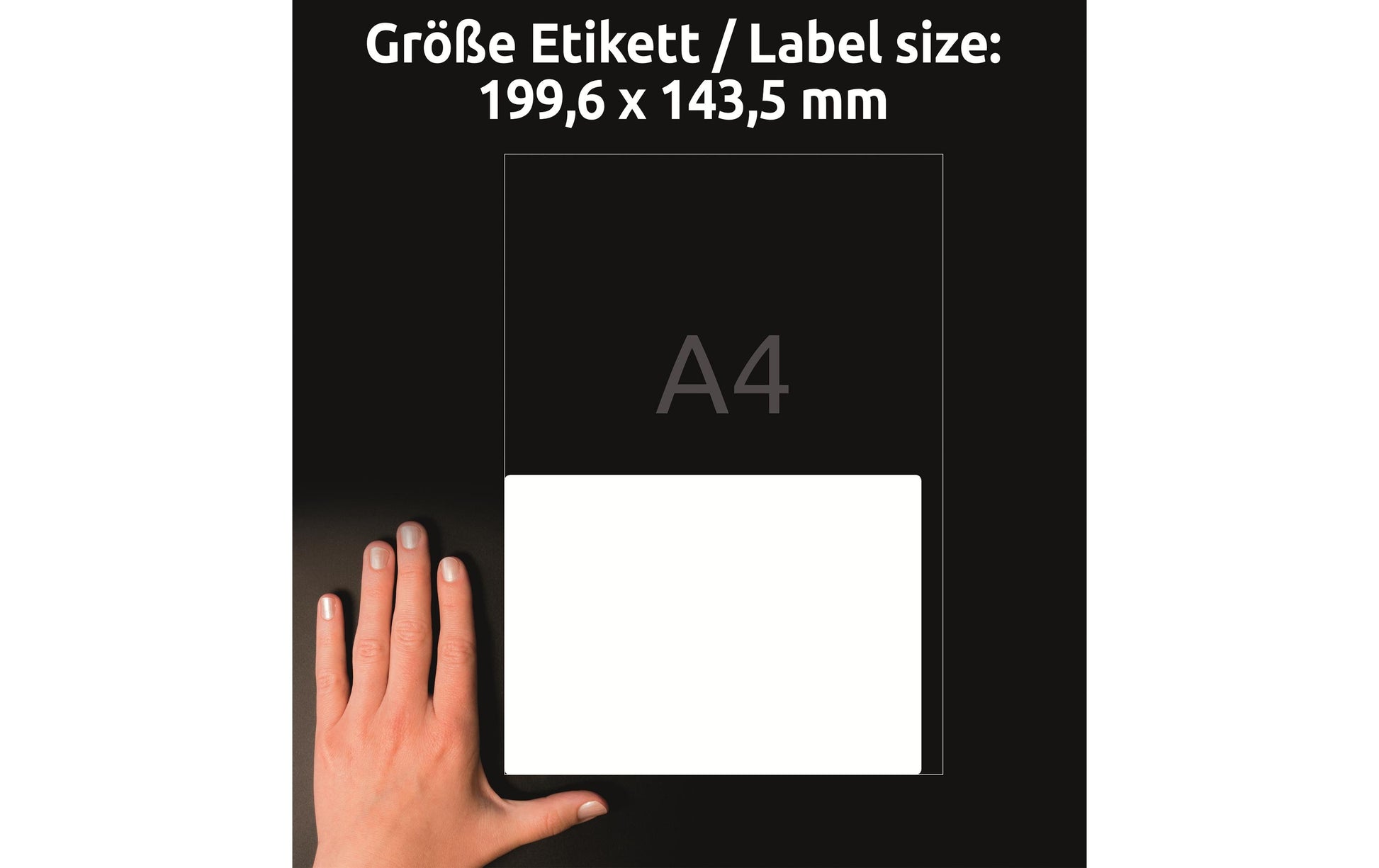 Avery Etiketten L4734REV-100, weiss, selbstklebend