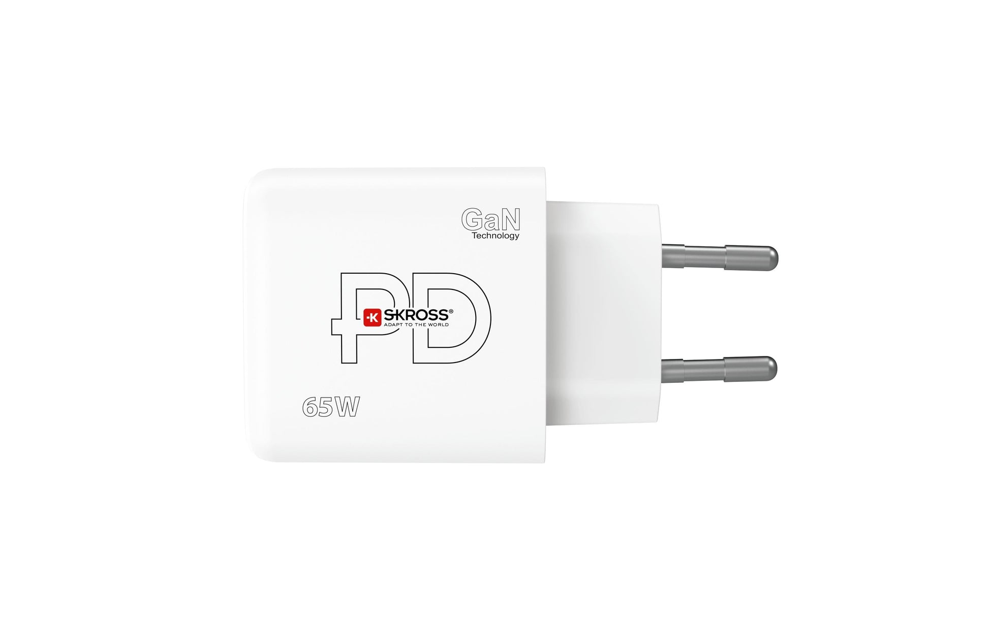 Skross Ladegerät (EU) – 65 W, 2× USB-C + 1× USB-A, PD, GaN