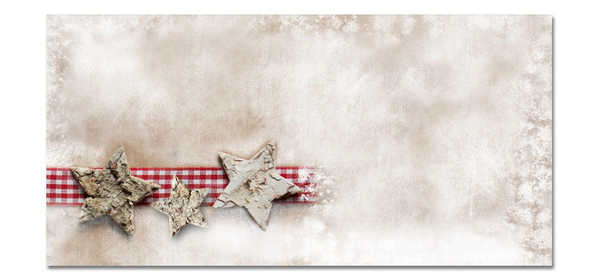 Sigel Weihnachts-Couvert C5/6 Winter Chalet, mehrfarbig, nassklebung, 90 g/m² – 25 Stk.