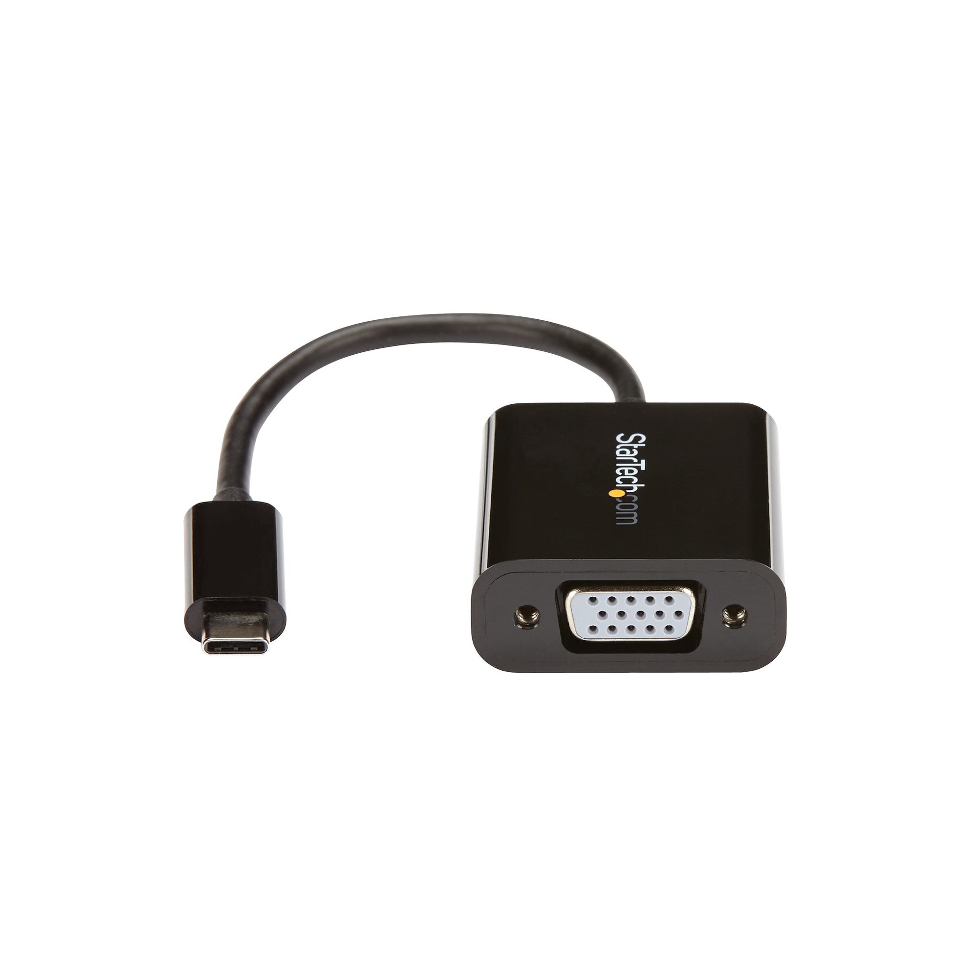 StarTech.com Adapter USB-C zu VGA – 1920 × 1200, USB 3.2 Gen 1 (5 Gbit/s), 0,14 m, Schwarz