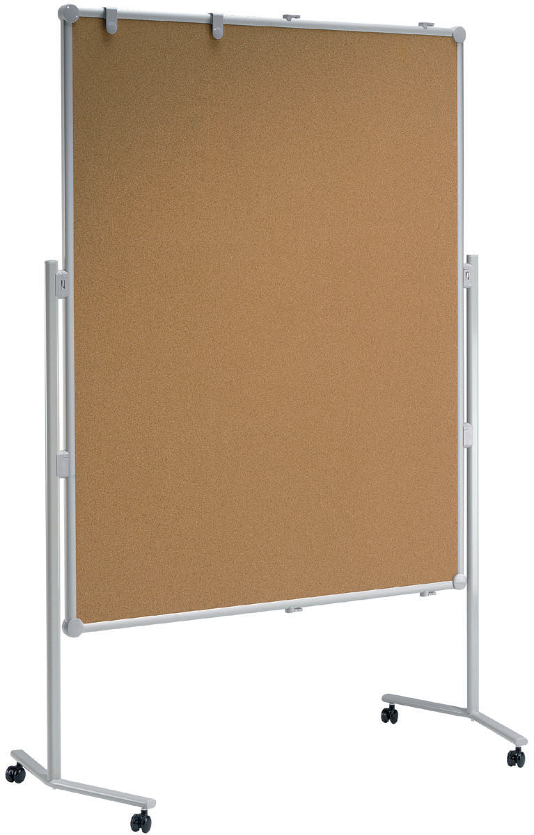 MAUL Pinnwand – Kork, Aluminiumrahmen – 120 × 150 cm