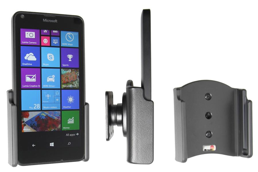 Brodit Auto-Halterung (passiv), neigbar, drehbar – für Lumia 640 – Schwarz