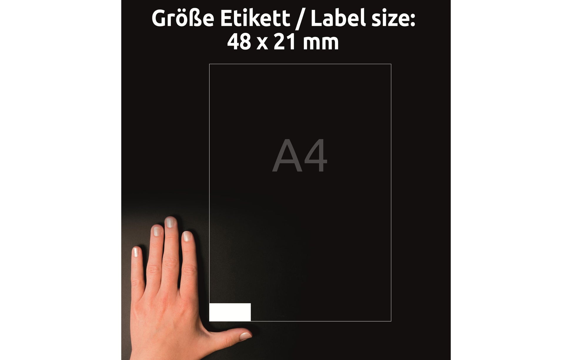 AVERY ZWECKFORM Schuletiketten – 48×21 mm, 5200 Stk, 100 Bogen, Papier, permanent haftend
