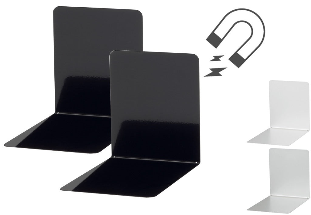 MAUL Dokumentenhalter – magnethaftend – 120 × 140 × 140 mm, schwarz, für Metallflächen (u. a. Whiteboards)
