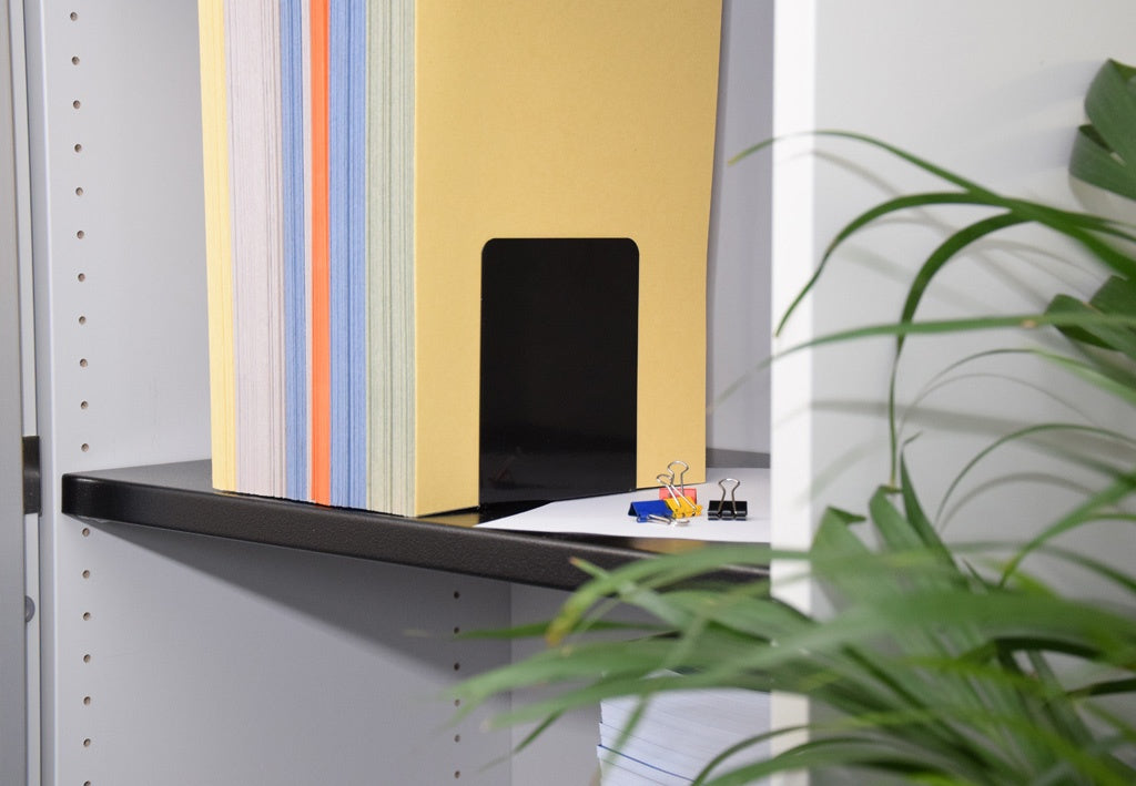 MAUL Dokumentenhalter – magnethaftend – 120 × 140 × 140 mm, schwarz, für Metallflächen (u. a. Whiteboards)