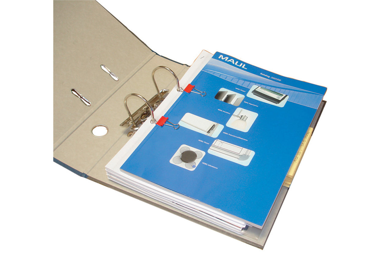 MAUL Büroklammern – 19 × 8,3 mm – Federstahl – Farbig assortiert – 12 Stück