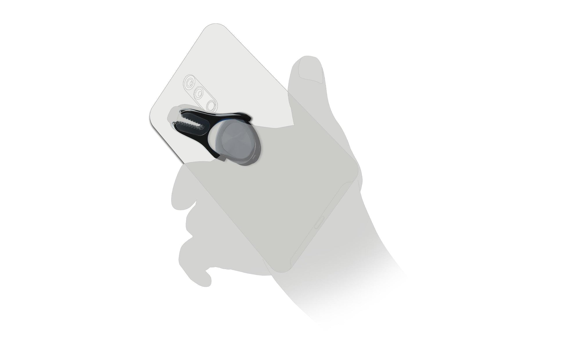 DeLOCK Auto-Halterung, Lüftung, 360° drehbar – universal – Anthrazit, Metall/Kunststoff