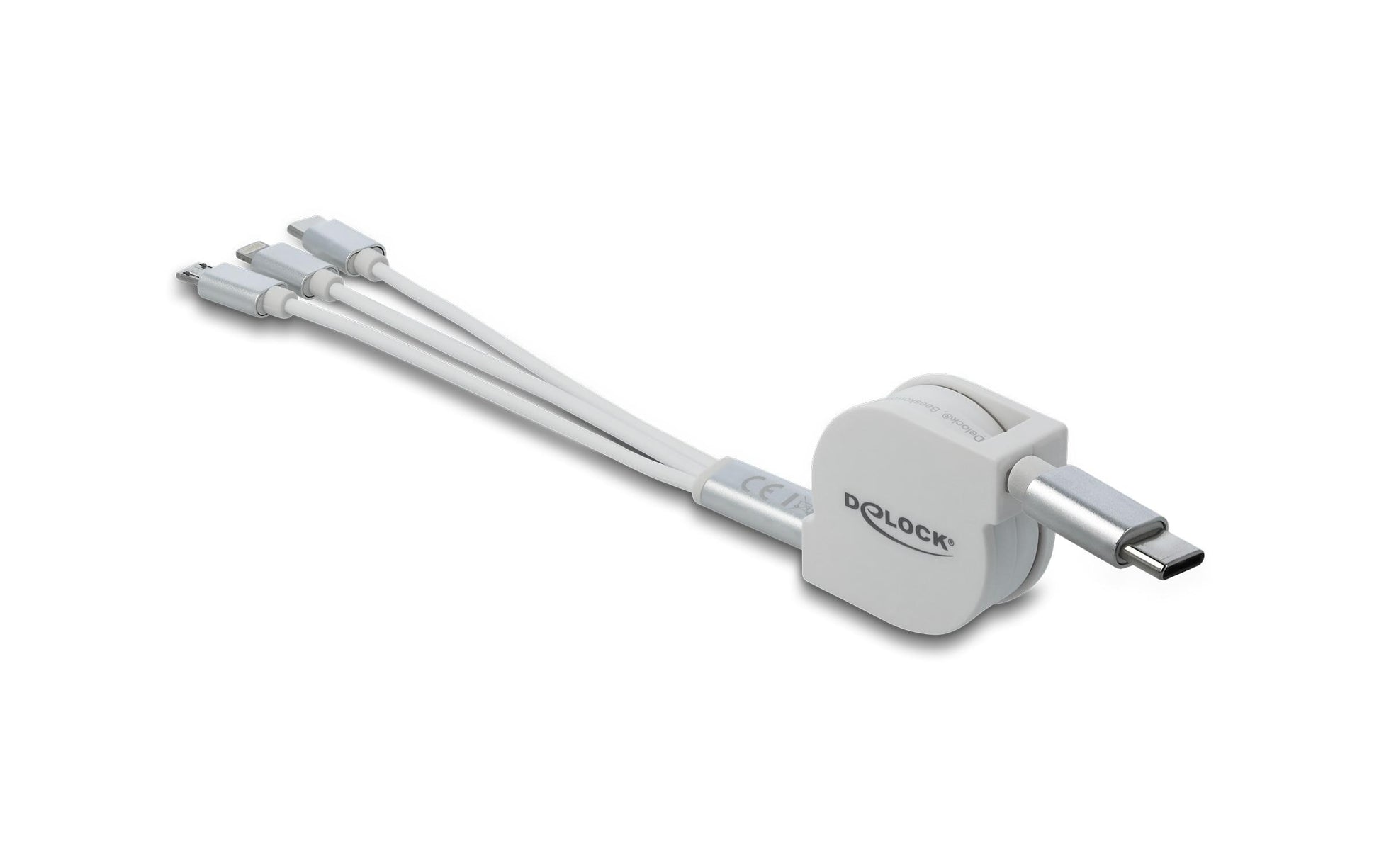 DeLOCK USB-Kabel – USB-C auf USB-C/Micro-USB-B/Lightning – USB 2.0 (480 Mbit/s) – 0,98 m