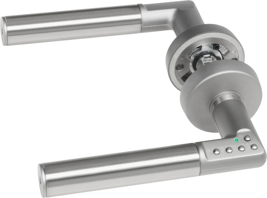 Assa Abloy Code Handle matt A Kombinationsschloss – Innen, Edelstahl, Silber