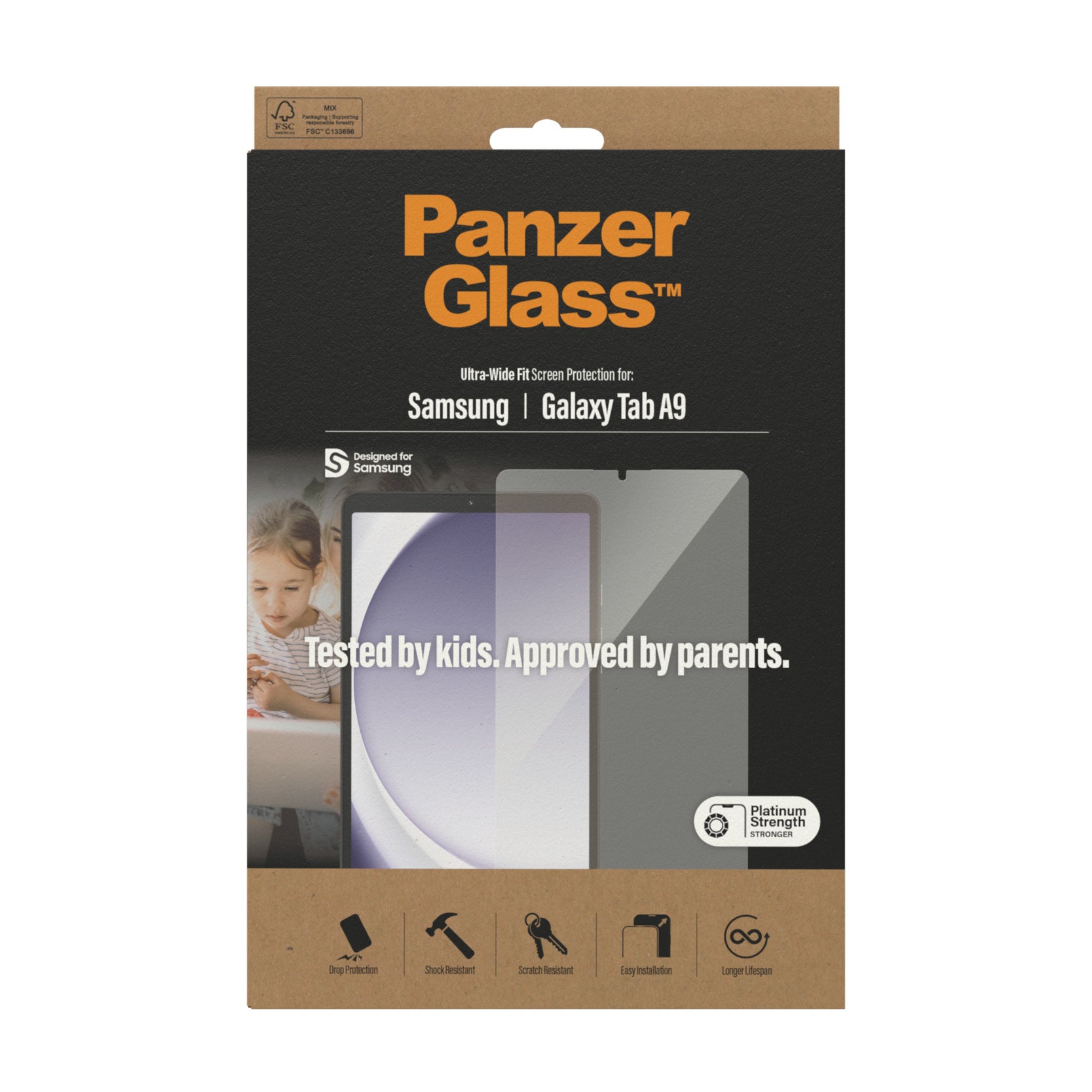 PanzerGlass Panzerglas für Samsung Galaxy Tab A9 8,7" – Kratzresistent, Anti-Fingerprint
