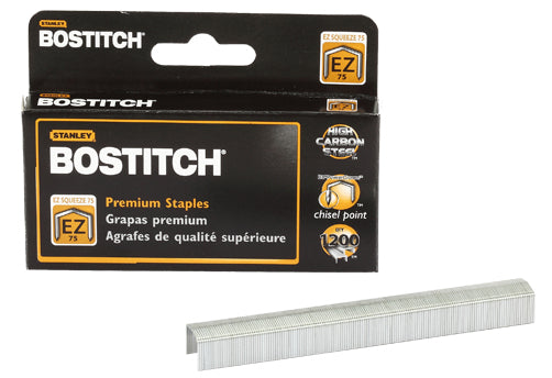 Bostitch Heftklammern – für Bostitch B875 – 9 mm – Metall, silber – 1200 Stk.