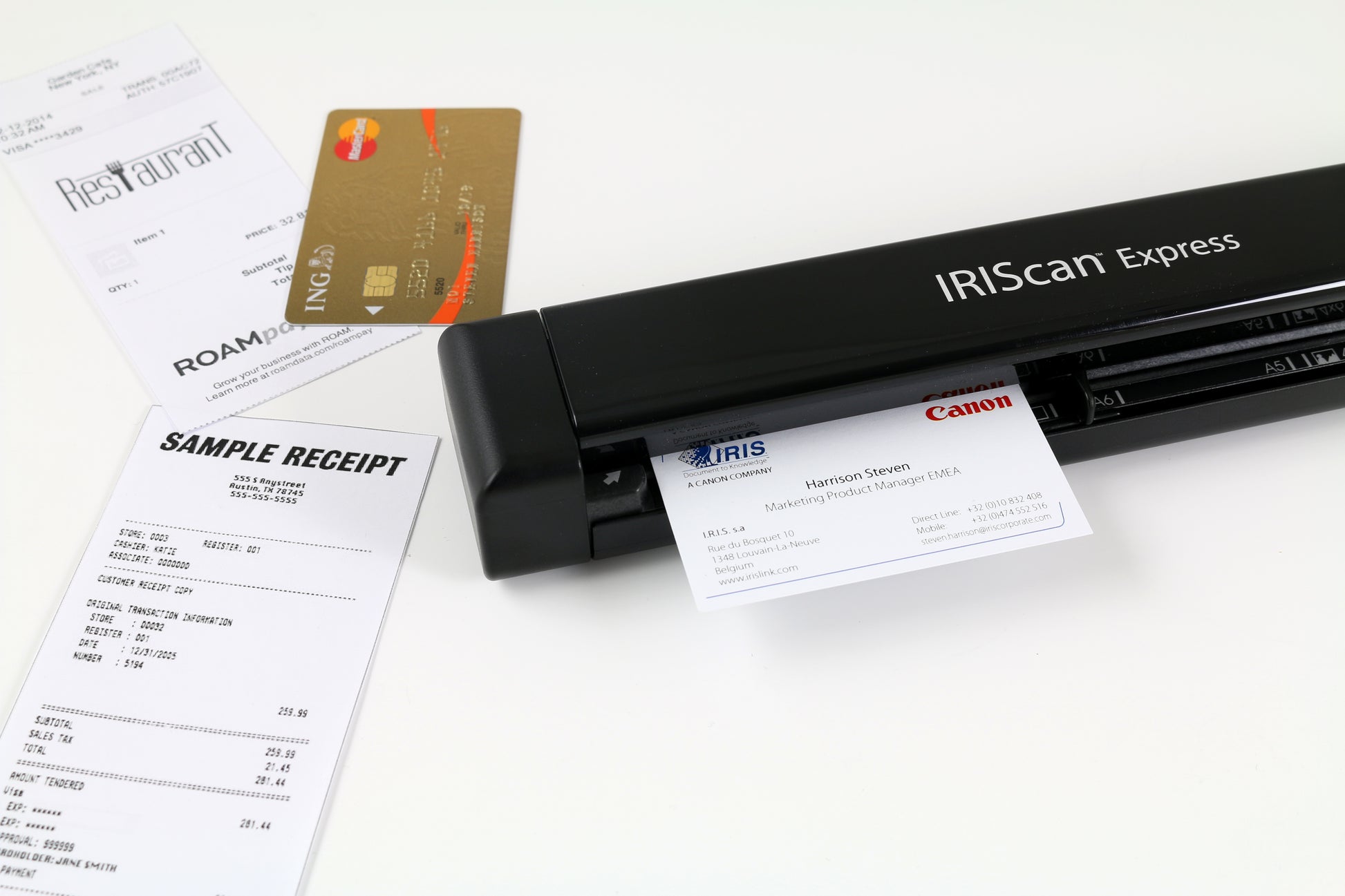 I.R.I.S. IRIScan Express 4 – Einzugsscanner, A4, 8 Seiten pro Minute, USB, 1'200 dpi