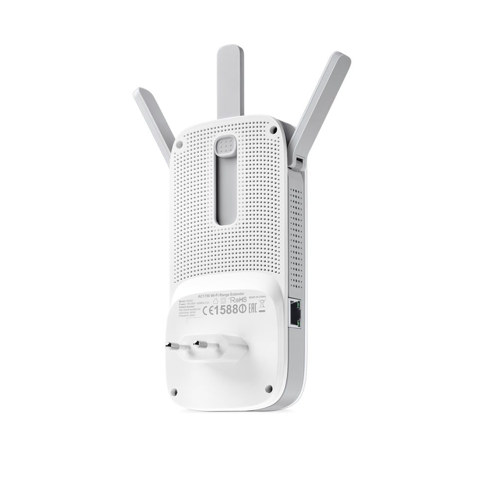 TP-Link RE450 – WLAN-Repeater – Wi-Fi 5 (802.11ac), Dual-Band, 1300 Mbit/s, 1× RJ-45 (Gigabit), Weiss
