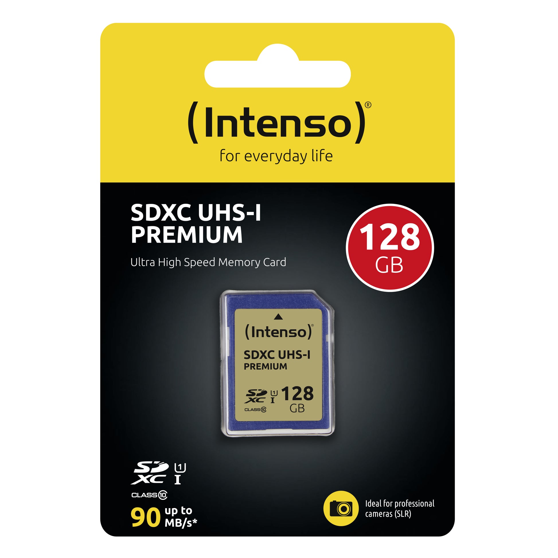 Intenso SDXC 128 GB – UHS-I, Klasse 10, U1, 90 MB/s Lesen
