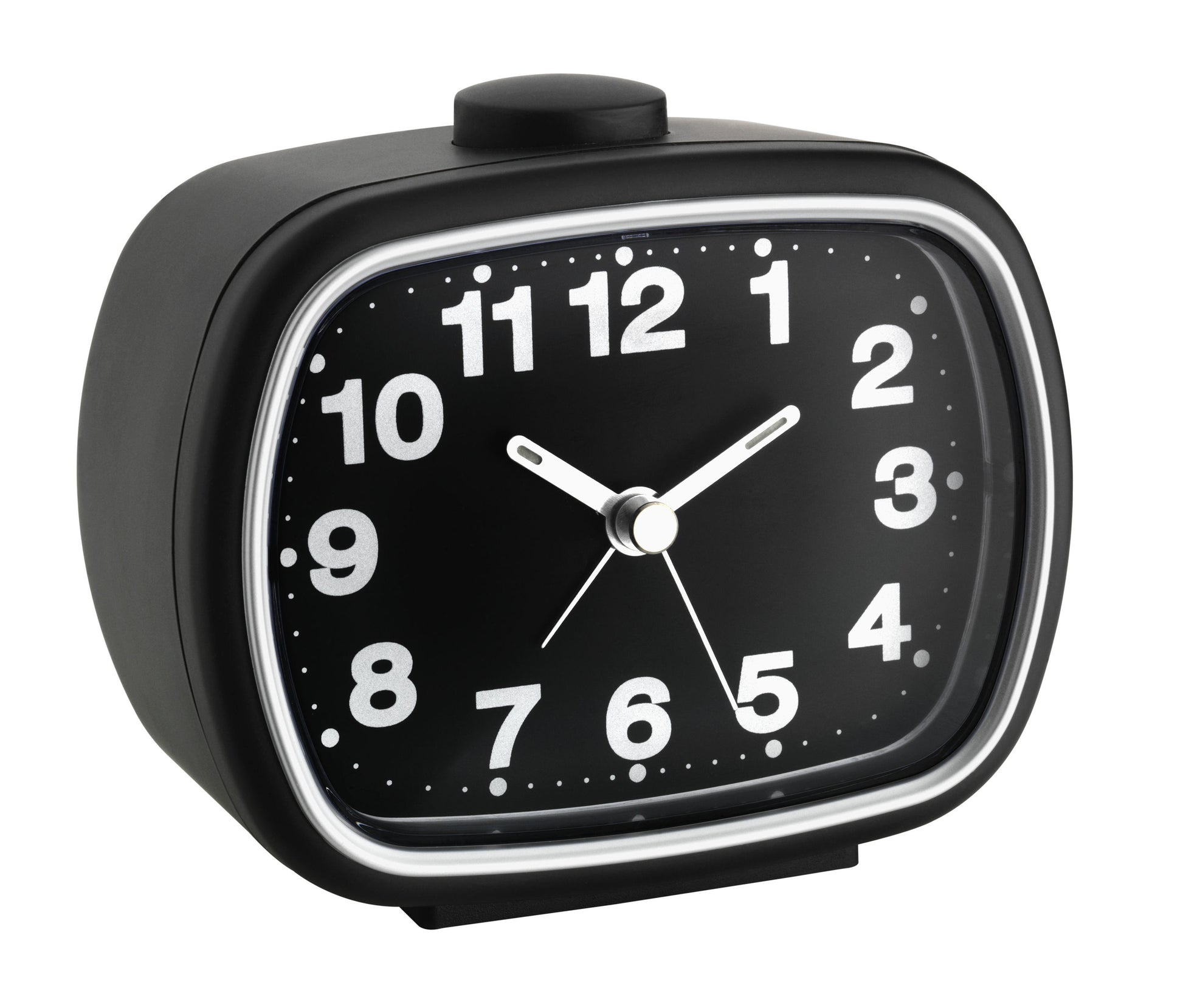 TFA-Dostmann TFA Dostmann Quarz-Wecker – Analog, Schlummerfunktion, 11 × 9,2 × 6 cm, Schwarz, Kunststoff