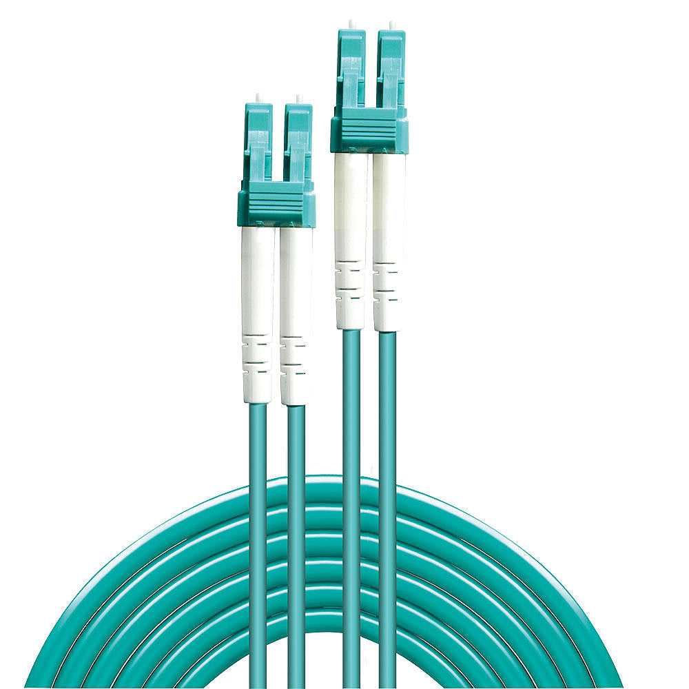 Lindy LWL Patchkabel – LC-LC, OM3, Multimode, 200 m, Türkis