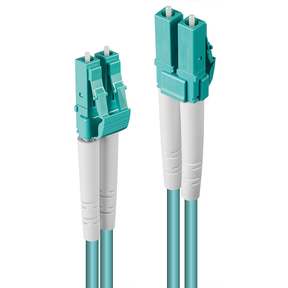 Lindy 46405 LWL-Patchkabel – LC–LC, OM3 Multi-Mode, 150 m, Duplex, Türkis
