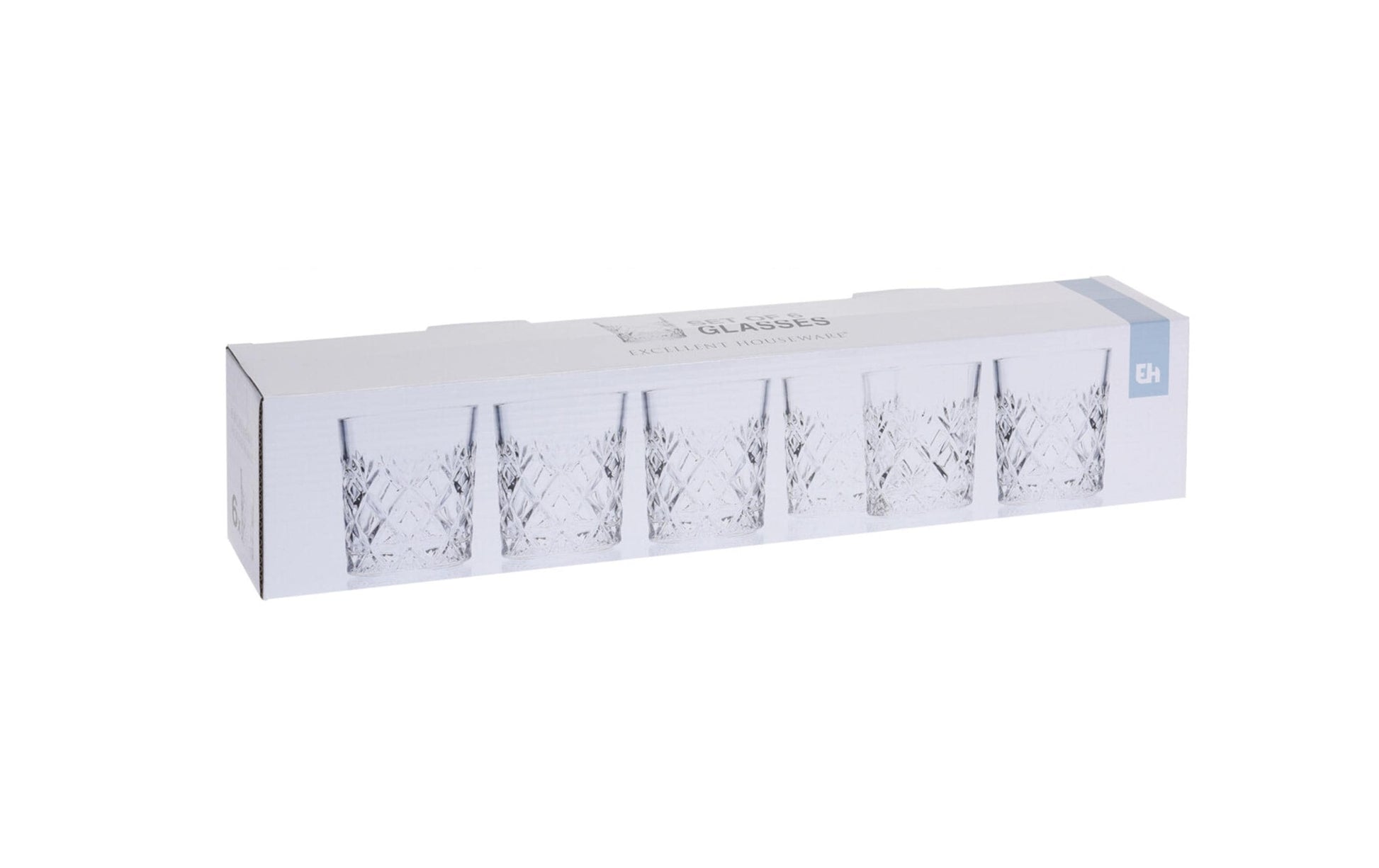 Furber. Trinkgläser – 6er Set, 230 ml, Ø 7,5 cm, Glas, Transparent, spülmaschinenfest