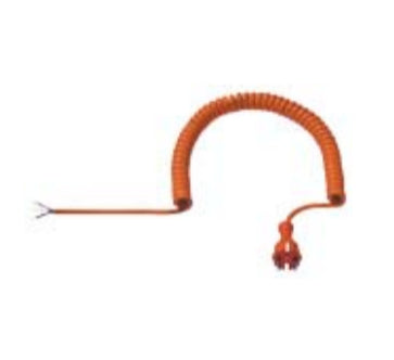 Bachmann Netzkabel – Schuko (Typ E/F) – Offenes Ende, 1,0–5,0 m, H07BQ-F, 3×1,5 mm², Orange