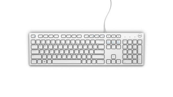 Dell KB216 – Tastatur – kabelgebunden, USB – QWERTY (UK) – Weiss