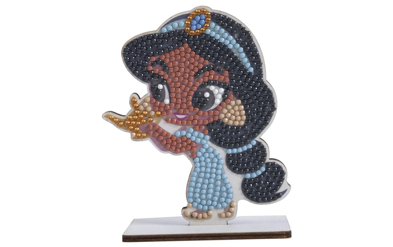 CRAFT Buddy Crystal Art – Diamond-Painting-Set – Jasmine Figur – 8 × 11 cm – ab 6 Jahren