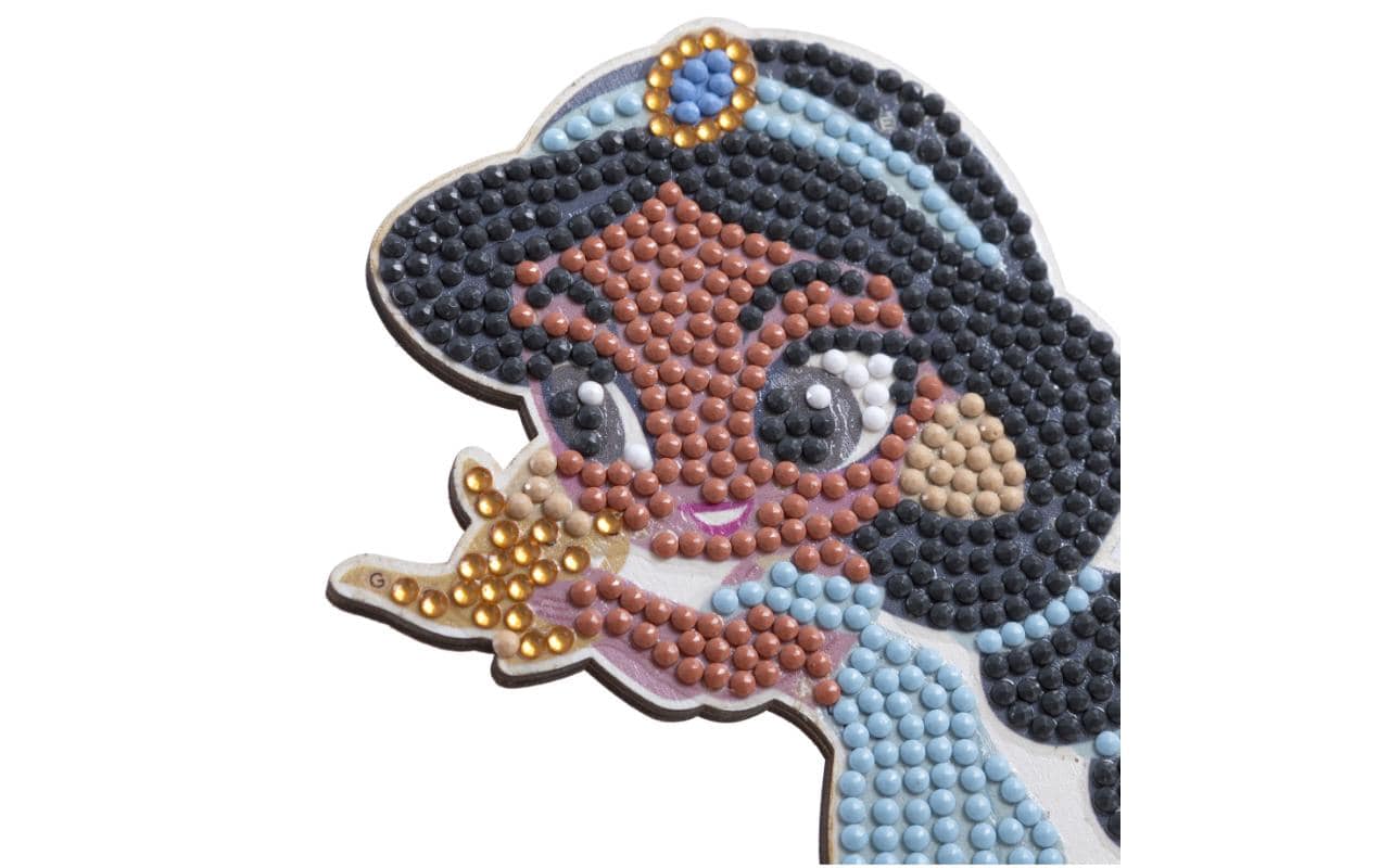 CRAFT Buddy Crystal Art – Diamond-Painting-Set – Jasmine Figur – 8 × 11 cm – ab 6 Jahren
