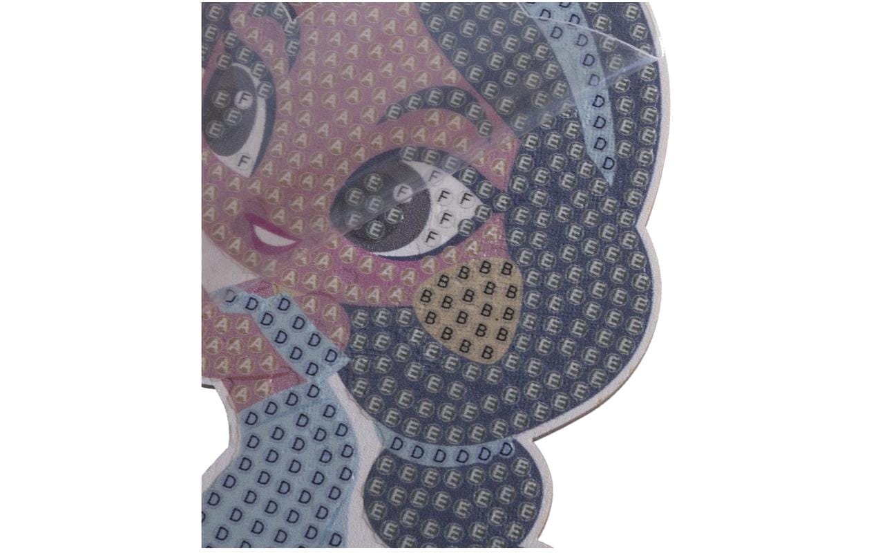 CRAFT Buddy Crystal Art – Diamond-Painting-Set – Jasmine Figur – 8 × 11 cm – ab 6 Jahren