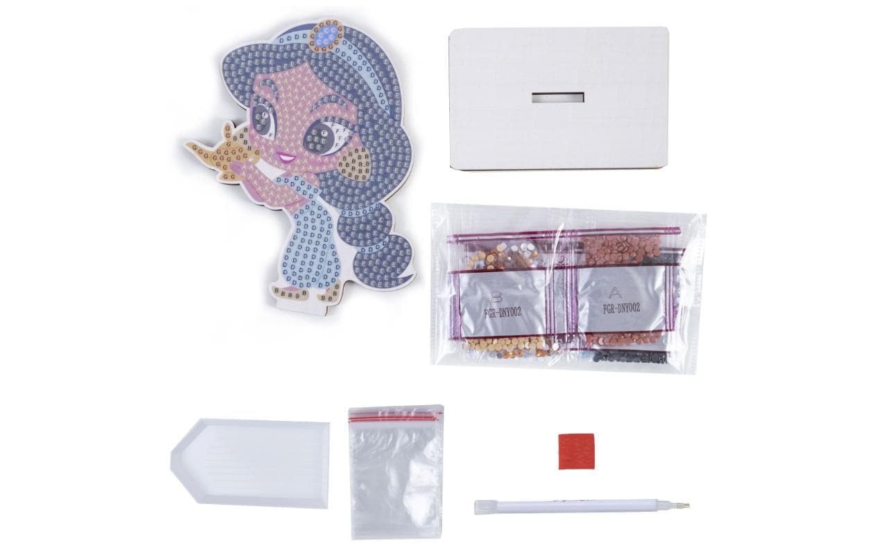 CRAFT Buddy Crystal Art – Diamond-Painting-Set – Jasmine Figur – 8 × 11 cm – ab 6 Jahren