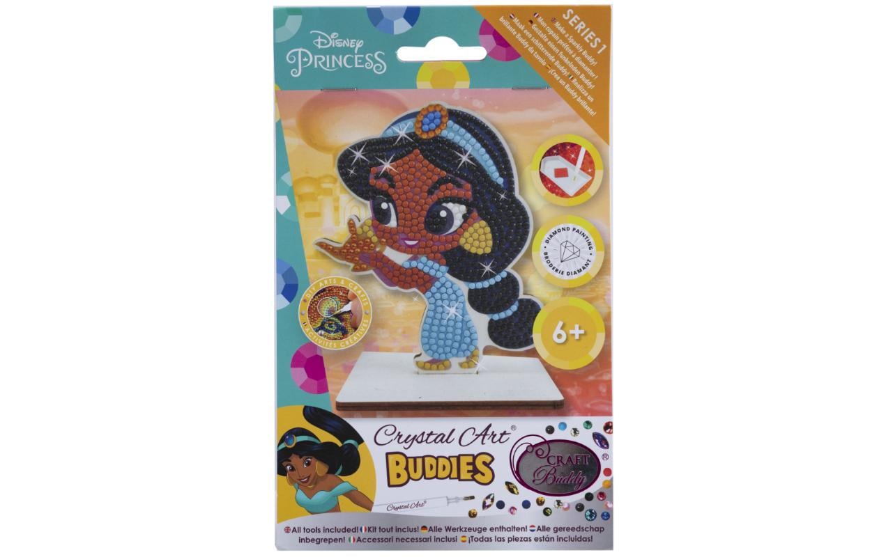CRAFT Buddy Crystal Art – Diamond-Painting-Set – Jasmine Figur – 8 × 11 cm – ab 6 Jahren
