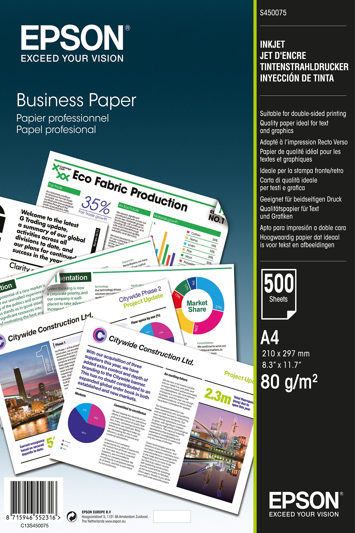 Epson Kopierpapier – 80 g/m² – 500 Blatt