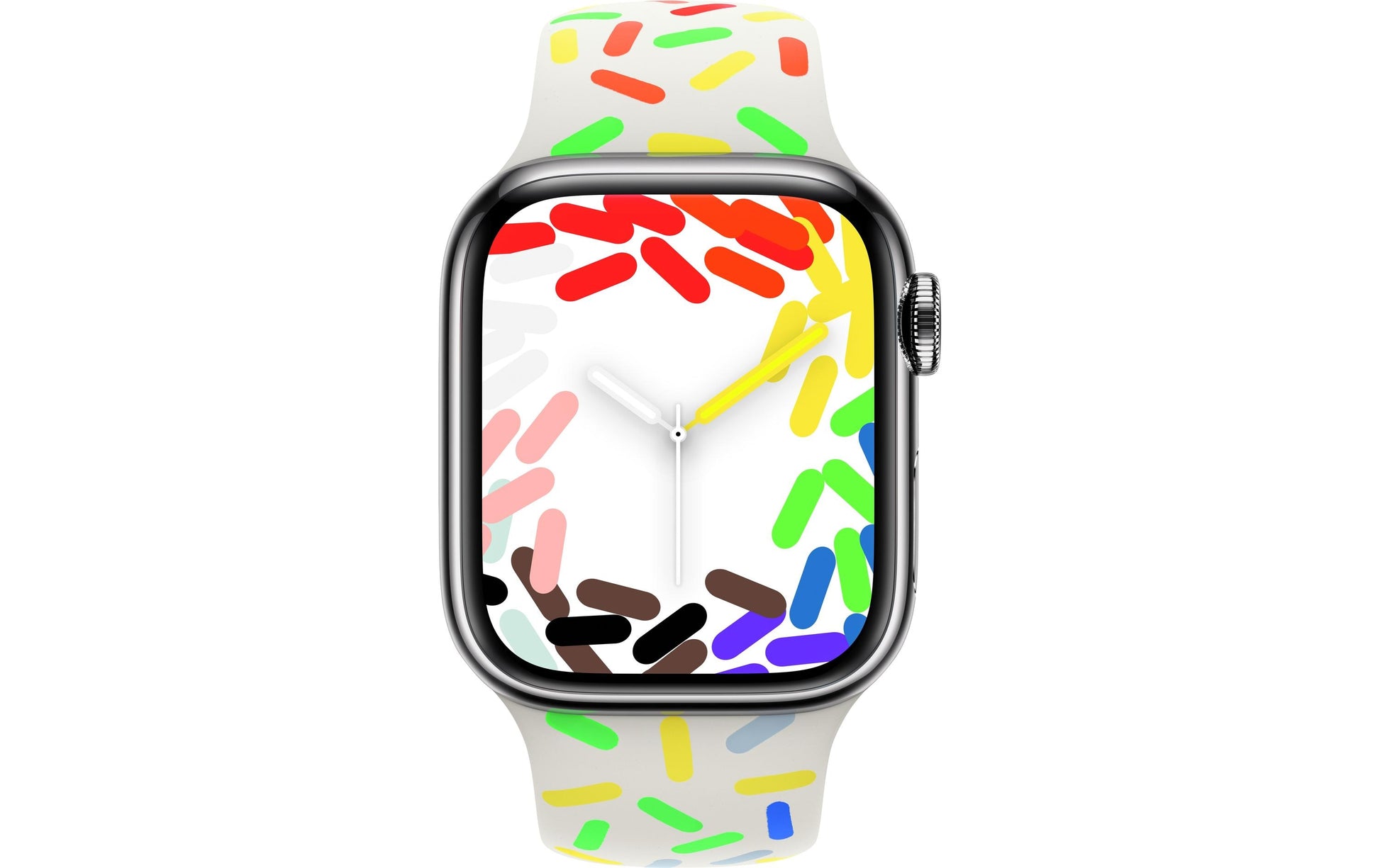 Apple Sportarmband Pride Edition – Armband – für Apple Watch (38/40/41 mm), Mehrfarbig, Bandgrösse M/L