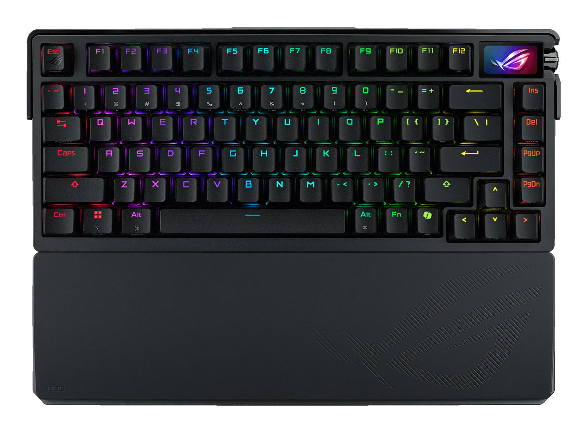 ASUS Gaming-Tastatur 75% – Mechanisch, RGB – Bluetooth & 2,4 GHz (USB-A-Empfänger) – Schwarz