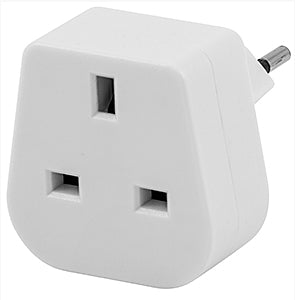 Steffen Netzstecker-Adapter 1409575 – Weiss, für Typ J (CH) und Typ G (VK)