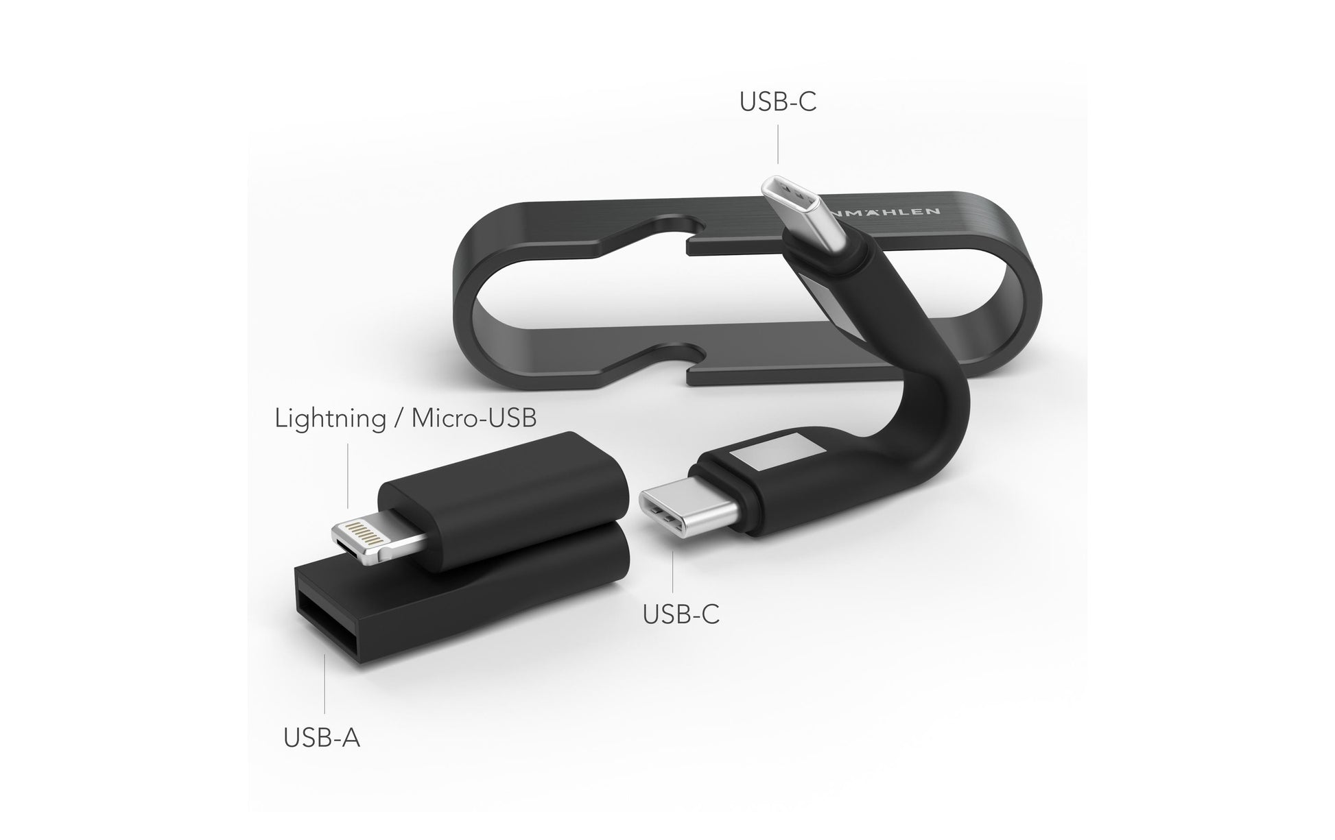 Vonmählen USB-Kabel, USB-C zu USB-C, 0,06 m, USB 2.0, Lade-/Datenkabel