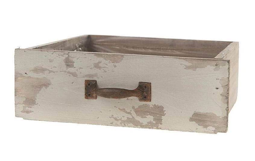 Chalet Aufbewahrungsbox – Holz (Fichte) – Grau/Weiss – 240 × 80 × 220 mm