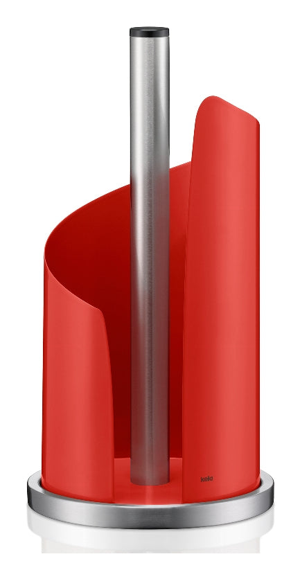 Kela Küchenrollenhalter Metall, Ø 15 × 32 cm, rot