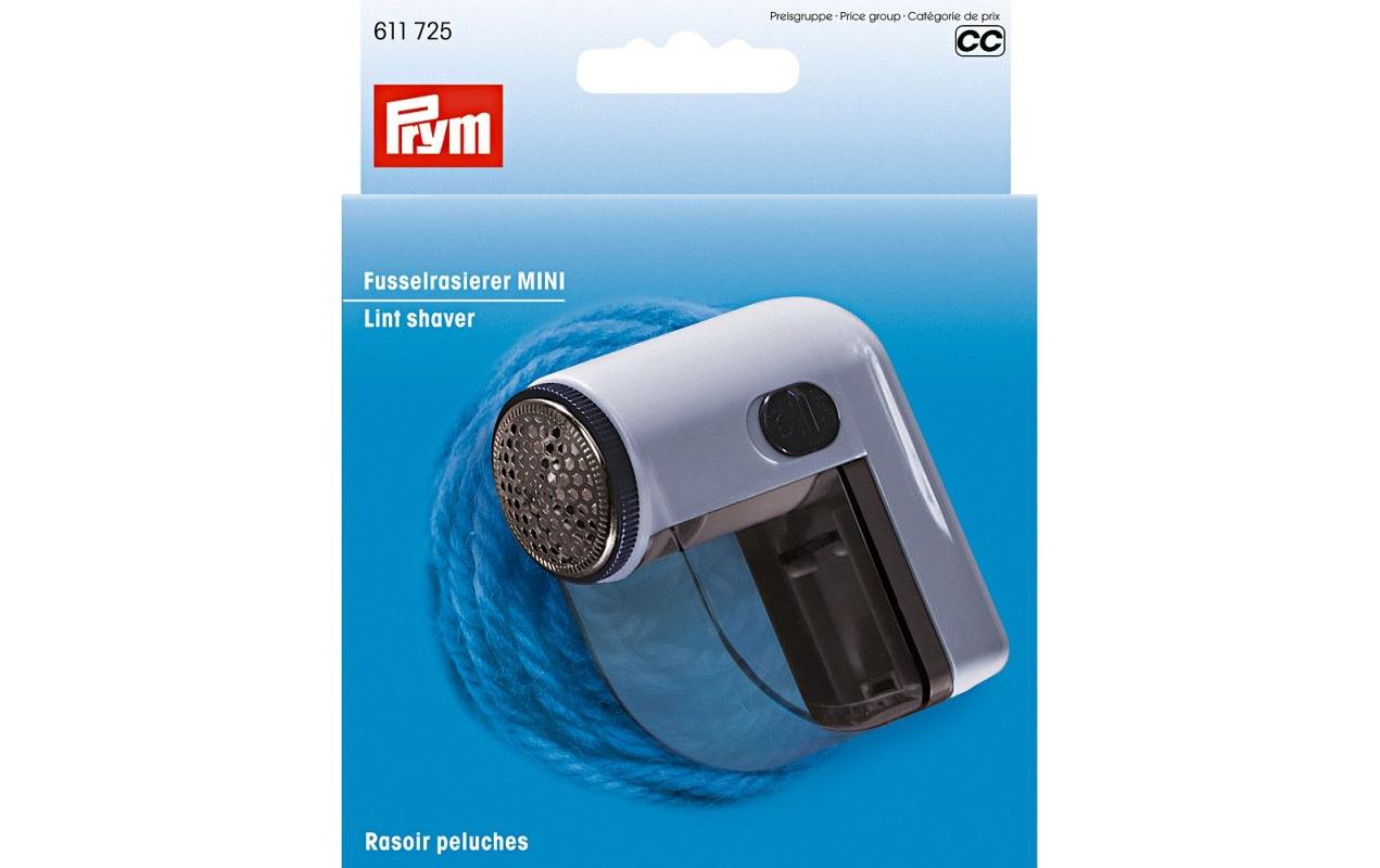 Prym Fusselrasierer 611725 – Mini – Kunststoff – Violett/Weiss – 1 Stk. – 3,5 × 7,5 × 7,5 cm
