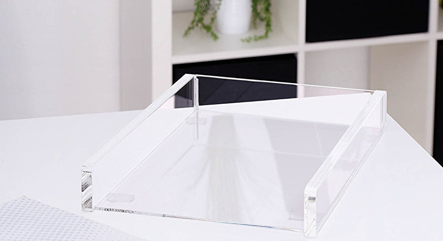 Wedo Cristallic – Briefkorb für A4, Acryl, transparent, 242 × 48 × 310 mm