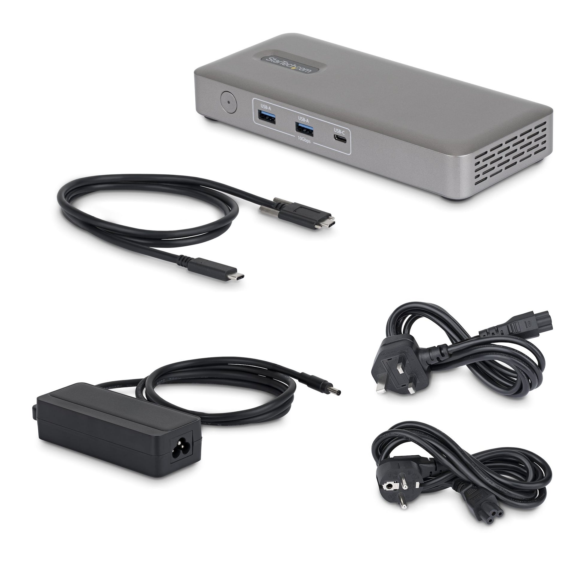 StarTech.com 208UE Dockingstation – USB4, 2× DP, 3× USB-A, 2× USB-C, 100 W PD, für Windows/Mac/ChromeOS