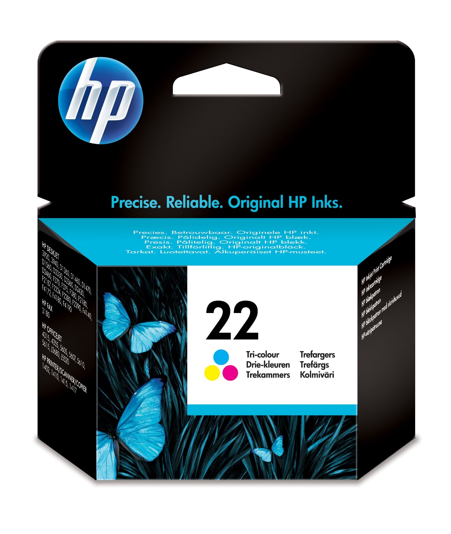 HP 22 Dreifarbig Tintenpatrone (Original) – 165 Seiten – für HP DeskJet 3940/D1530/D1560