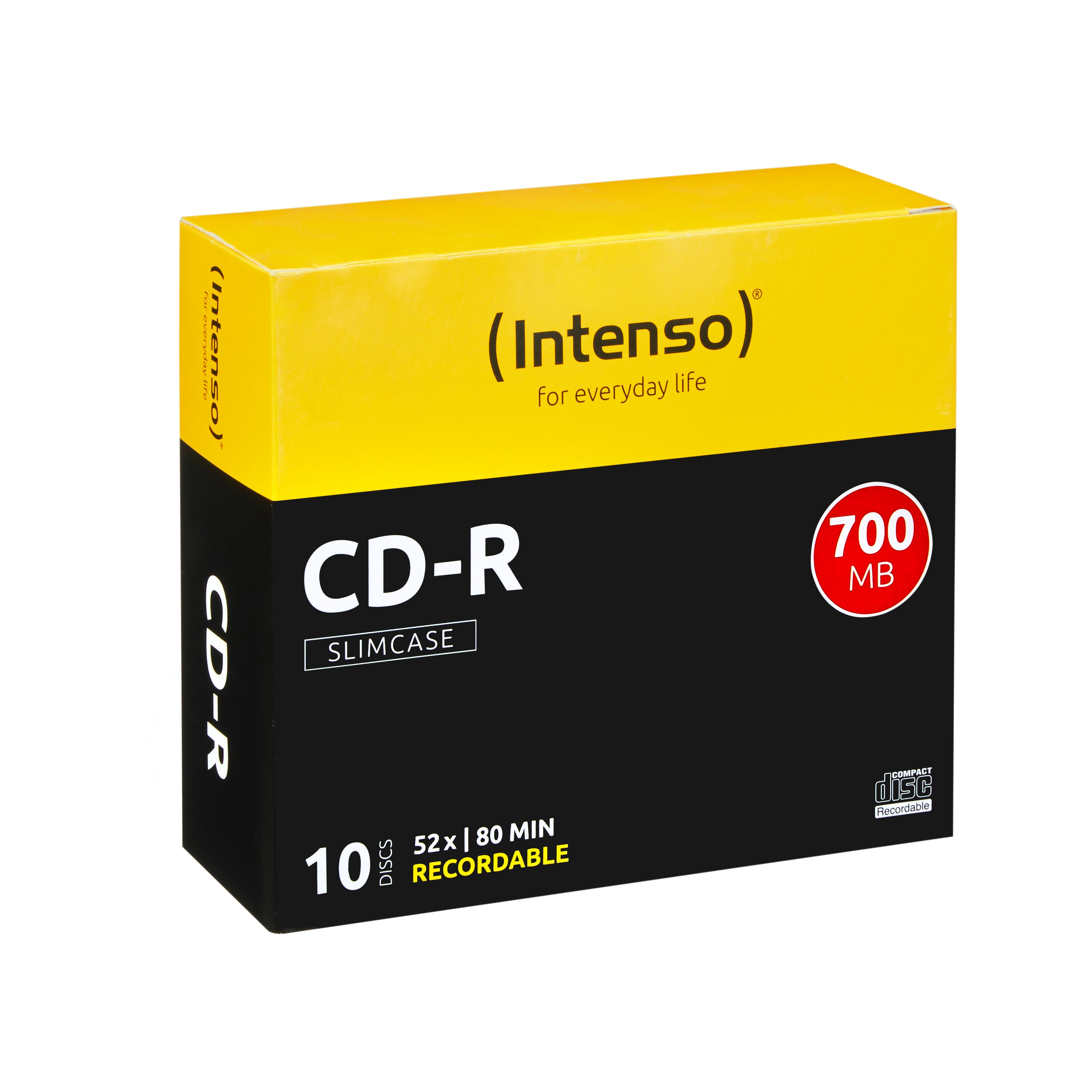 Intenso CD-R 700 MB – 52×, 10er Pack