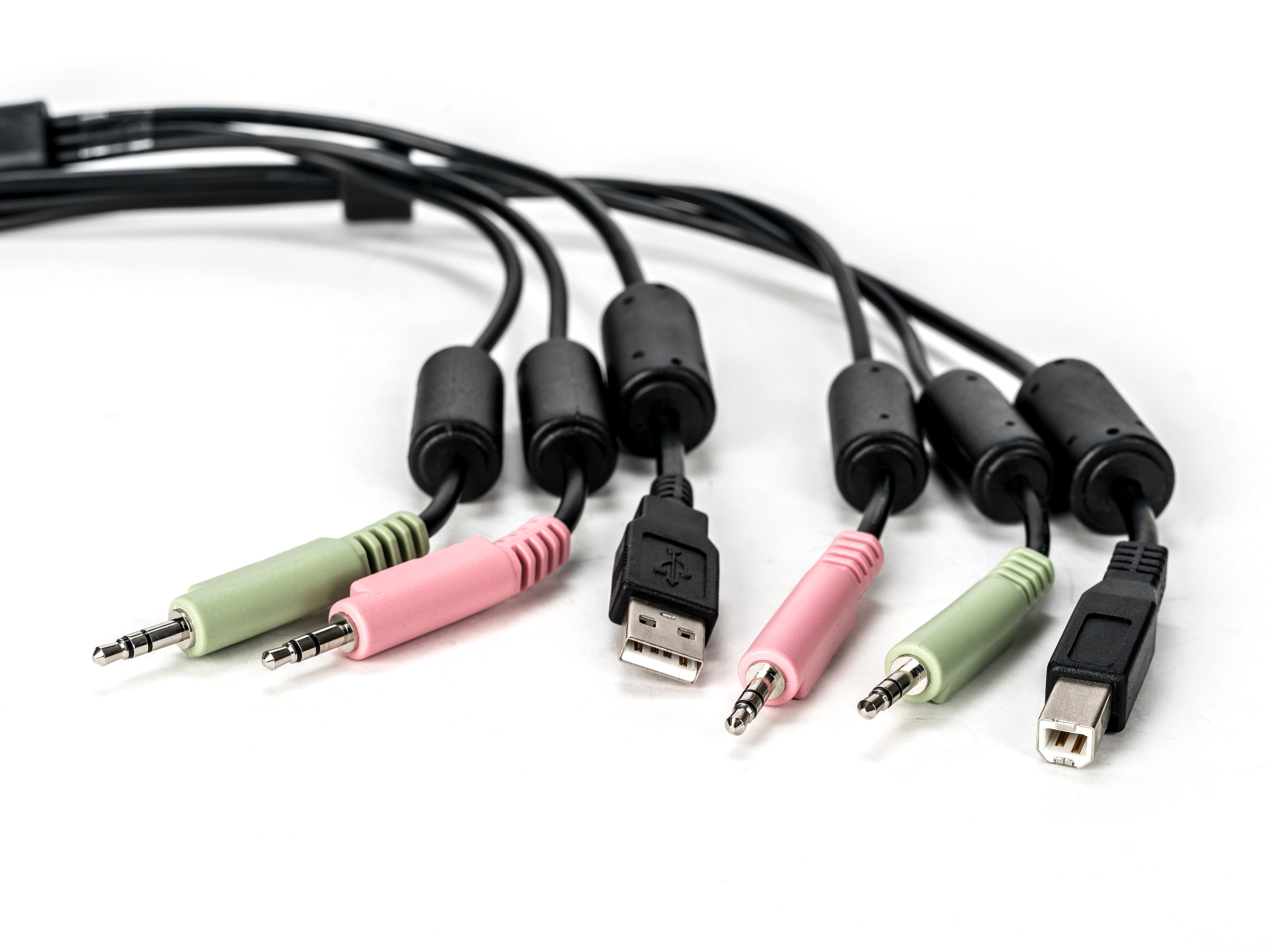 Vertiv USB-Kabel – USB auf 2×3,5-mm-Klinke – 3 m – für SVKM 100