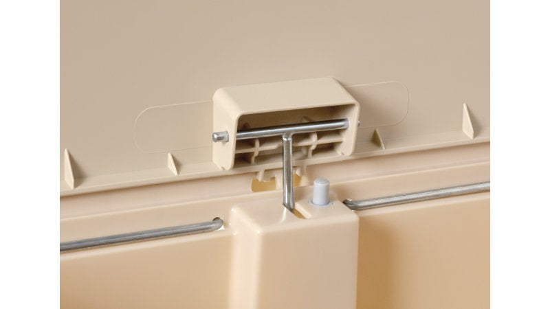 Rubbermaid Treteimer Slim Jim – 68 l – Kunststoff, rechteckig – beige