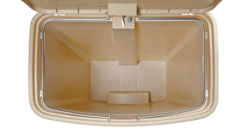 Rubbermaid Treteimer Slim Jim – 68 l – Kunststoff, rechteckig – weiss