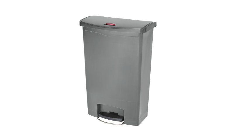 Rubbermaid Treteimer Slim Jim – 90 l – Kunststoff, rechteckig – grau