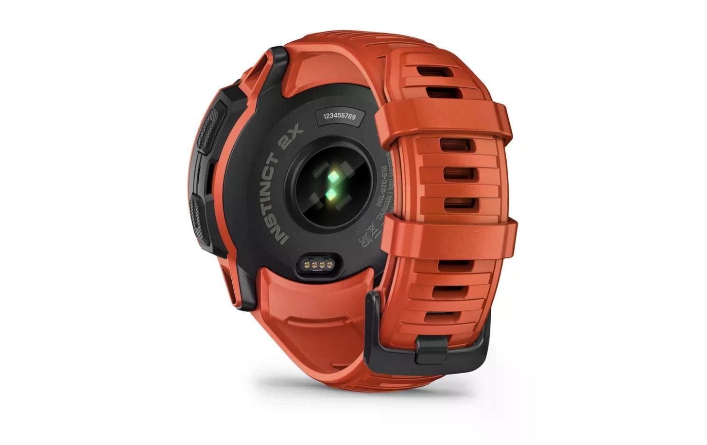 Garmin Instinct 2X Solar – GPS-Smartwatch – 50 mm, 1,1", GPS, MIP, Power Glass, 10 ATM, Rot, Sportarmband