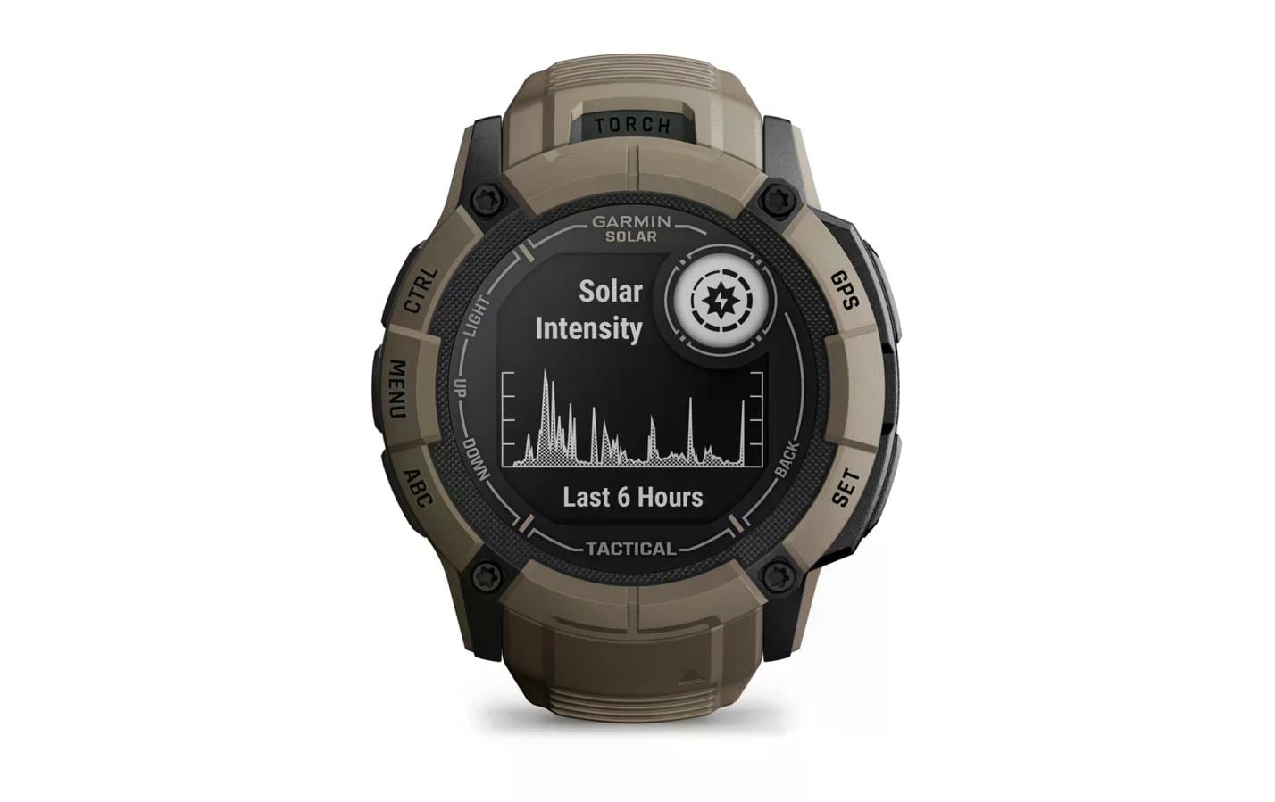 Garmin Instinct 2X Solar Tactical Edition – Smartwatch – 50 mm, 1,1", GPS, MIP, Power Glass, 100 m, Coyote Tan