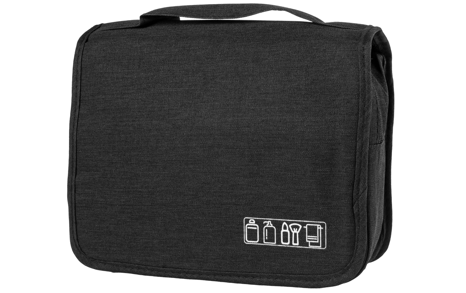 KOOR Kulturbeutel – wasserfest – 4,2 l, 25 × 17 × 10 cm – schwarz – Polyester